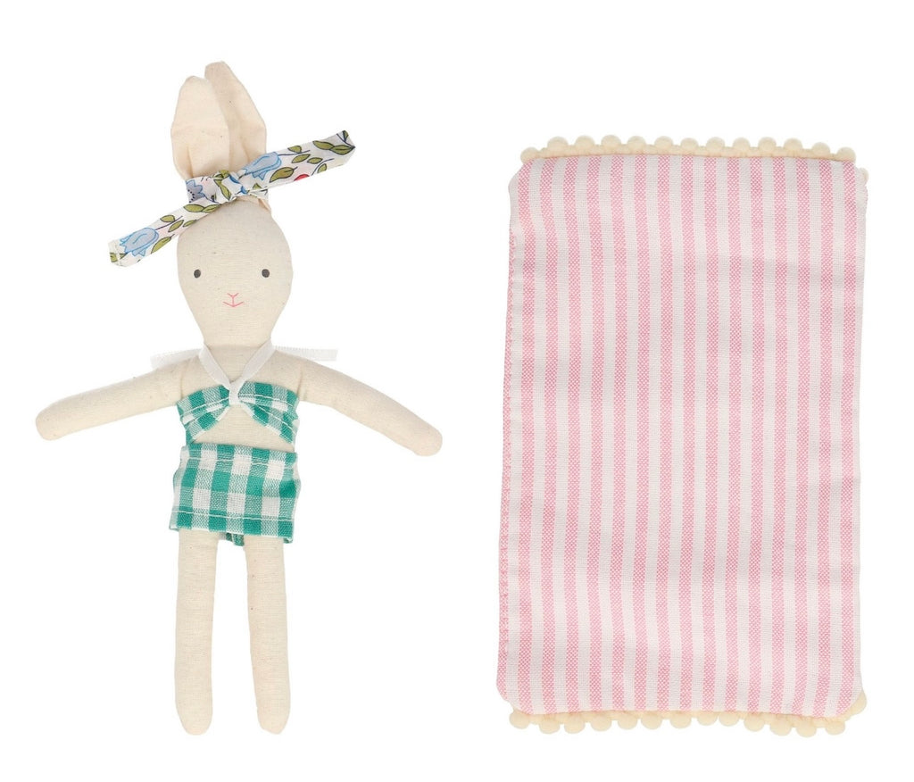 Caravan Bunny Mini Suitcase Doll