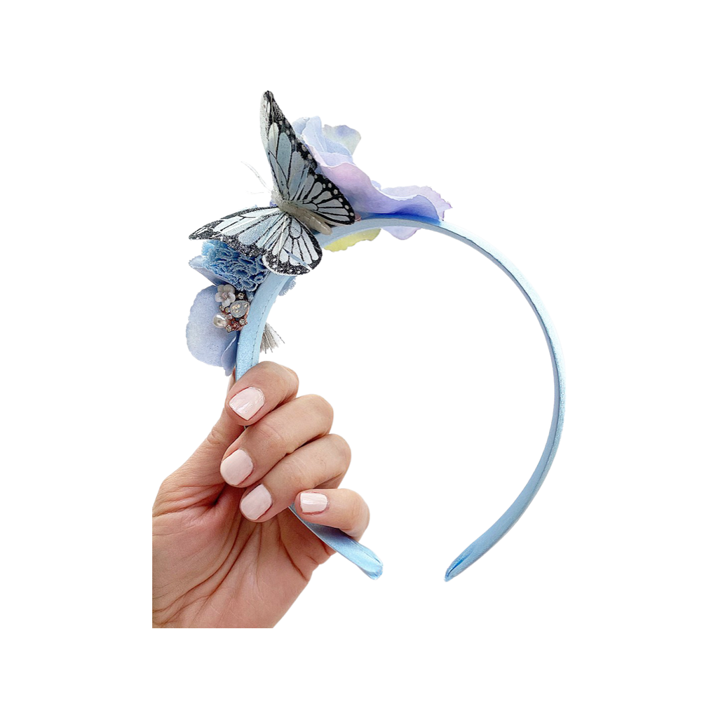 Blue Flutter Headpiece
