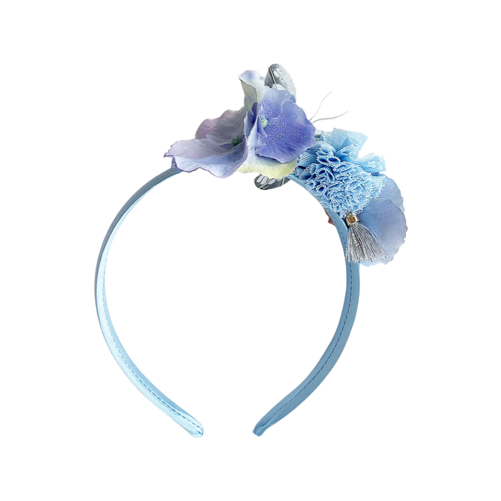 Blue Flutter Headpiece