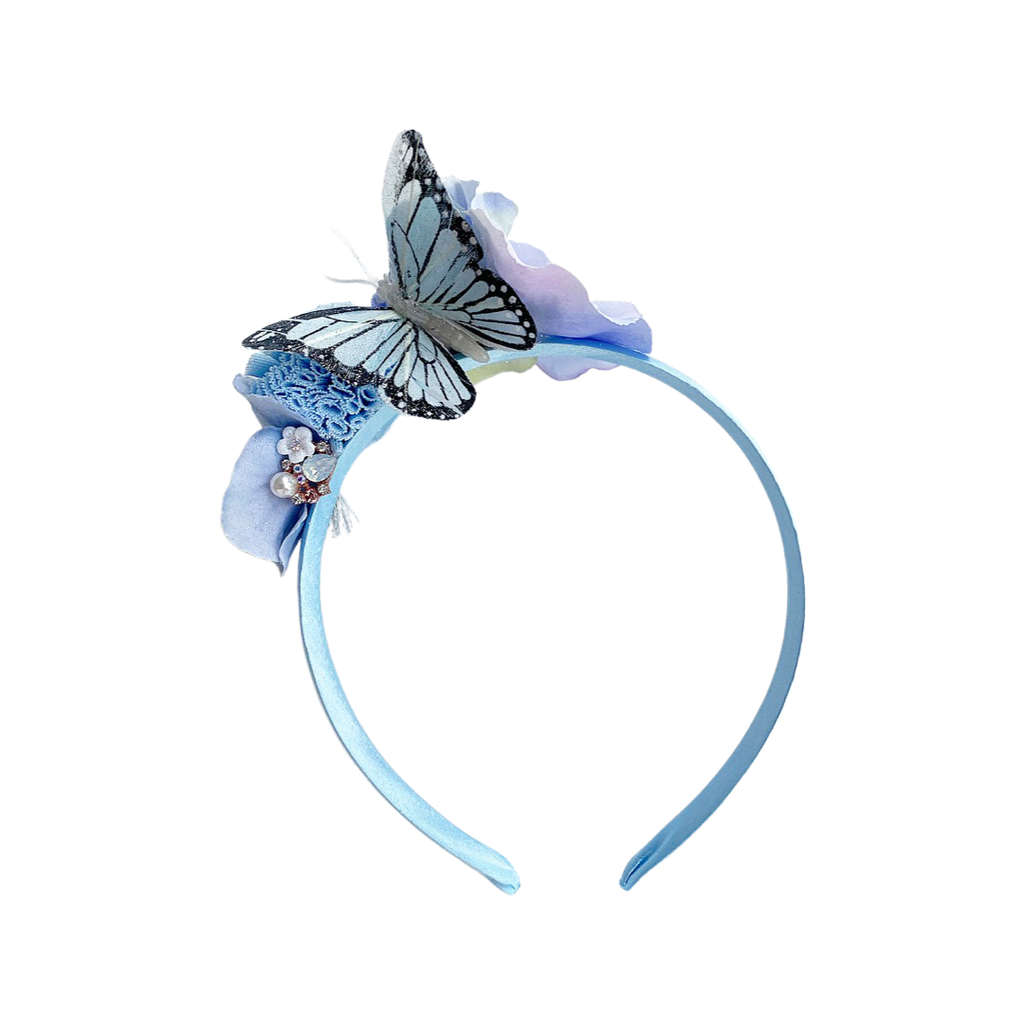 Blue Flutter Headpiece