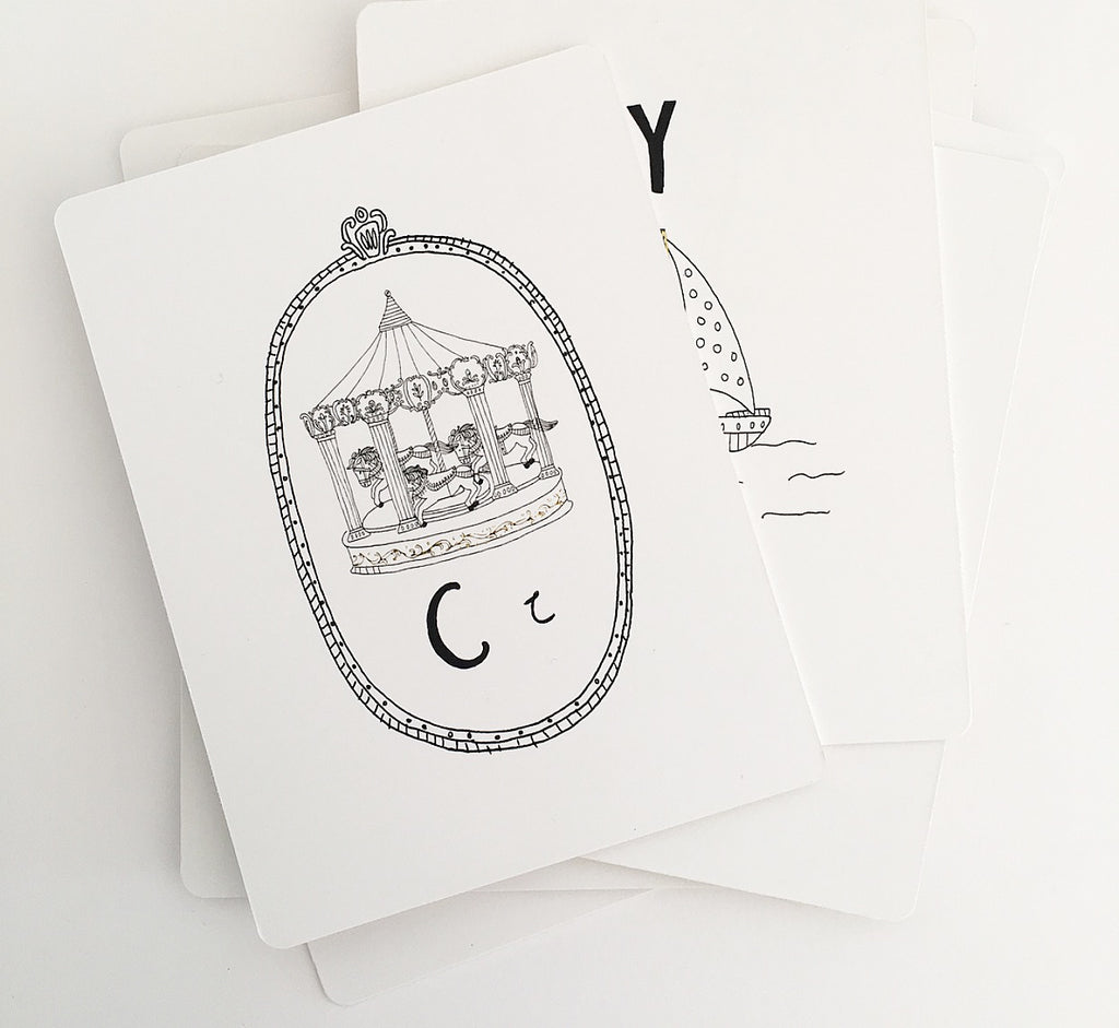 ABC Alphabet CardsABC Cards - Gold Frankincense + Myrrh